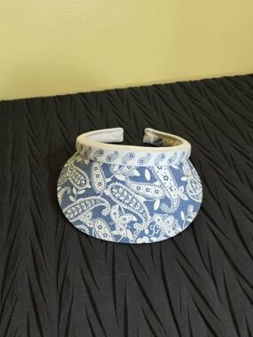 Summer Living Blue Paisley Sun Visor Hat